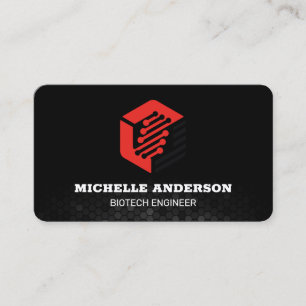Biotech Molecule Geometric Corporate Business Card