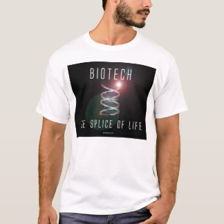 Biotech. The Splice of Life. (black square) T-Shirt
