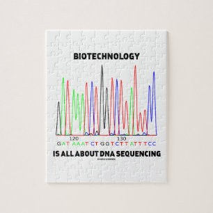 Biotechnology Is All About DNA Sequencing Jigsaw Puzzle