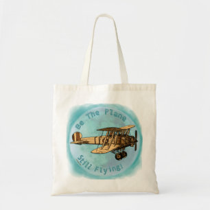 Biplane Aeroplane tote bag