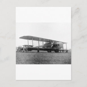 Biplane Airliner, 1919 Postcard