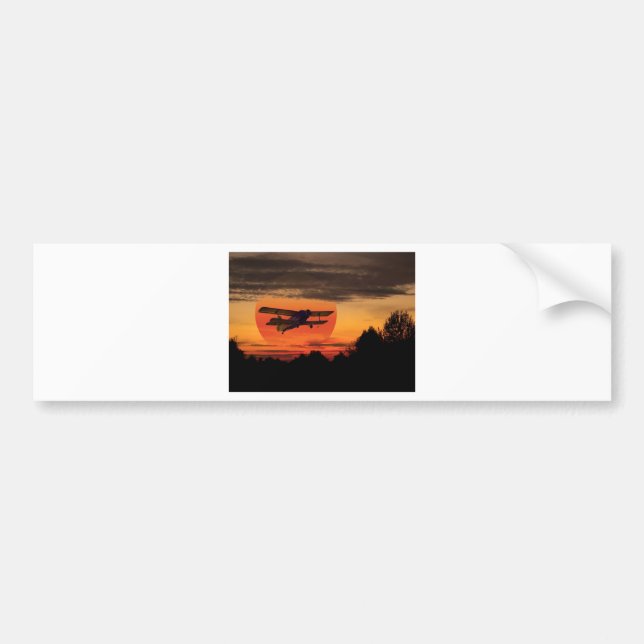 biplane bumper sticker (Front)