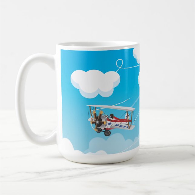 biplanes coffee mug (Left)