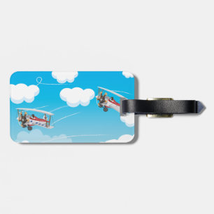 biplanes luggage tag