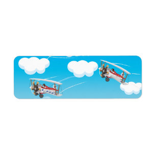 biplanes return address label