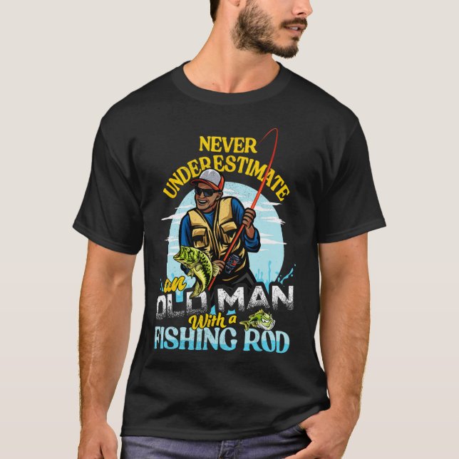 Bipoc B Fishing Birthday Tee Never Underestimate O (Front)