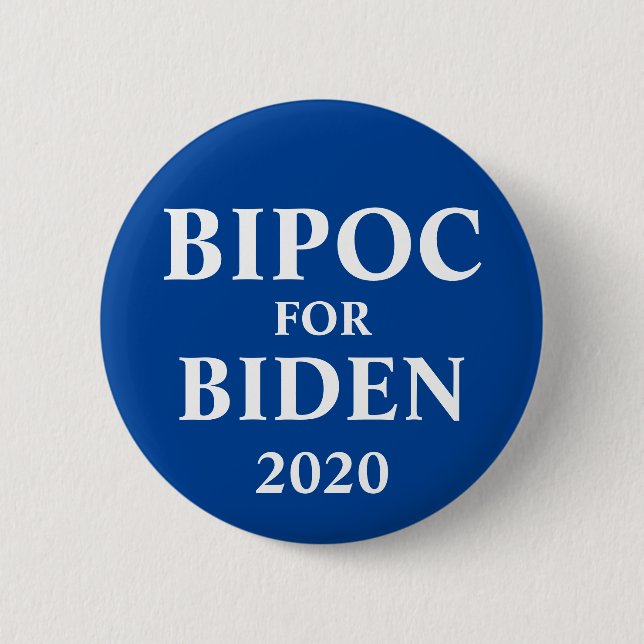 BIPOC For Biden Button (Front)