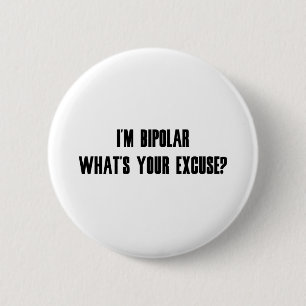 Bipolar 6 Cm Round Badge