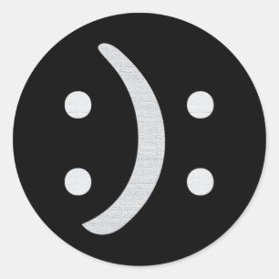 Bipolar Awareness Happy Sad Face Mental Health  Classic Round Sticker