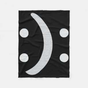 Bipolar Awareness Happy Sad Face Mental Health  Fleece Blanket