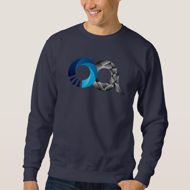 Bipolar Bear Icon Blue Sweatshirt (Front)