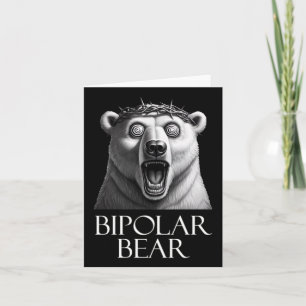 Bipolar Bear Sticker1  Card