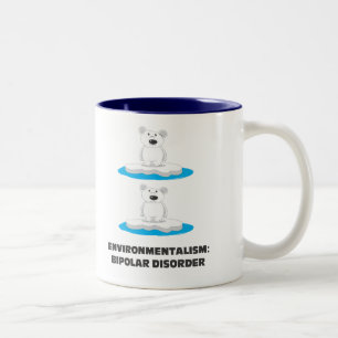bipolar bears Two-Tone coffee mug