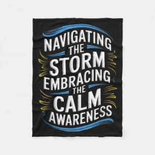 Bipolar disorder awareness depression mental healt fleece blanket