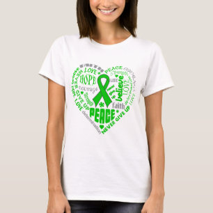 Bipolar Disorder Awareness Heart Words T-Shirt
