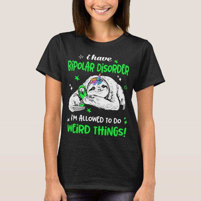 Bipolar Disorder Awareness Month Ribbon Gifts T-Shirt (Front)