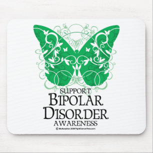 Bipolar Disorder Butterfly Mouse Pad