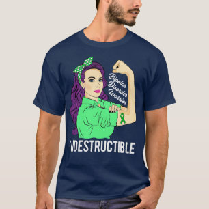 Bipolar Disorder Warrior Indestructible Awareness  T-Shirt