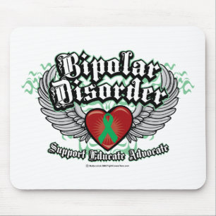 Bipolar Disorder Wings Mouse Pad