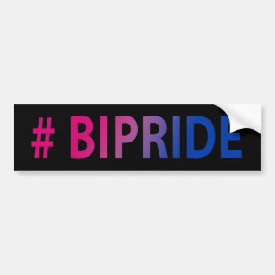 #Bipride Bisexual Pride   Bumper Sticker
