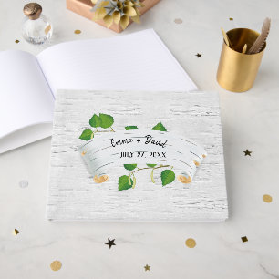 Birch Banner Wedding Guest Book
