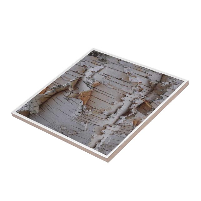 Birch Bark Ceramic Tile (Side)