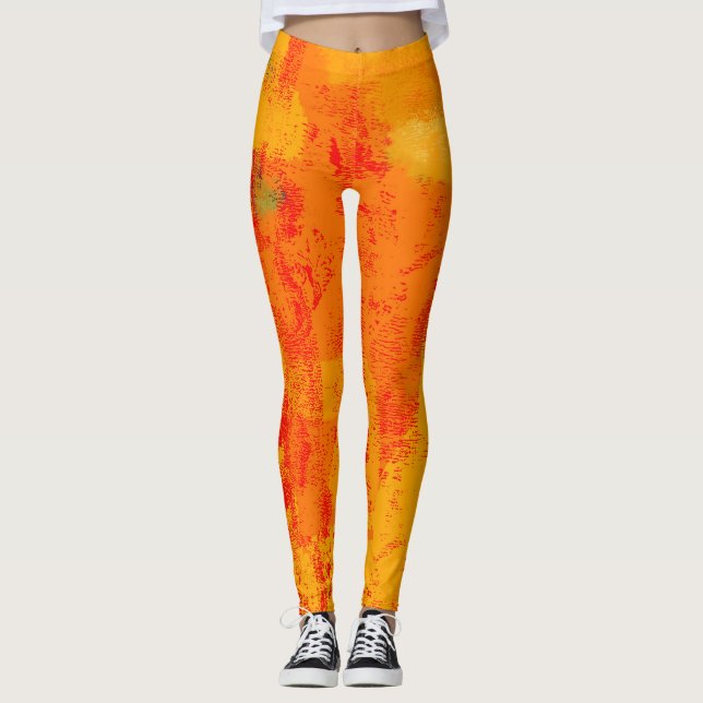 Birch Bark Close-Up: Natural Texture. Leggings (Front)