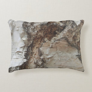 Birch bark decorative cushion
