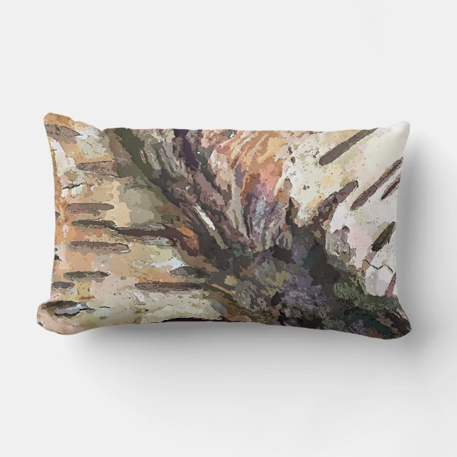 BIRCH BARK LUMBAR CUSHION (Front)