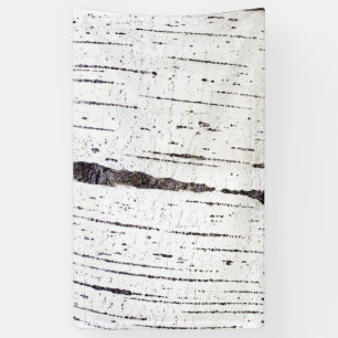 Birch bark pattern banner