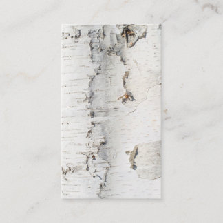 Birch bark pattern business card