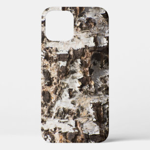 Birch bark pattern iPhone 12 pro case