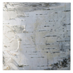 Birch bark pattern ceramic tile