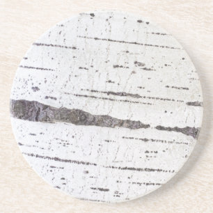 Birch bark pattern coaster
