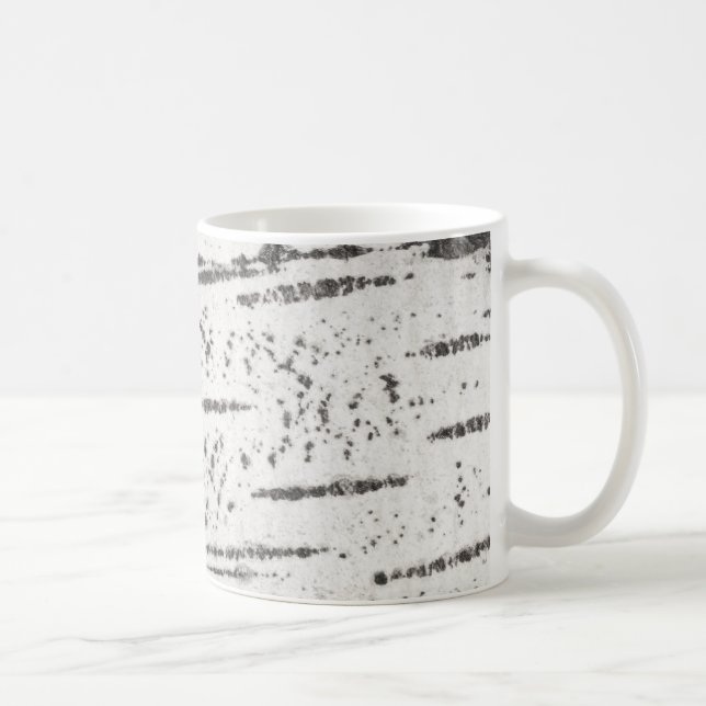 Birch bark pattern coffee mug (Right)