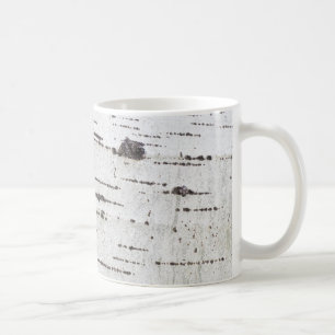 Birch bark pattern coffee mug