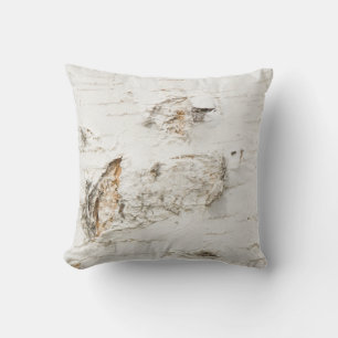 Birch bark pattern cushion