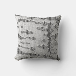 Birch bark pattern cushion