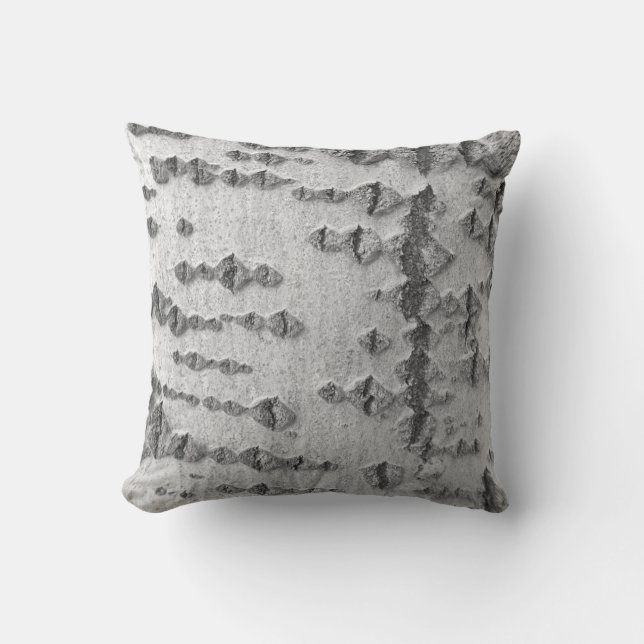Birch bark pattern cushion (Front)