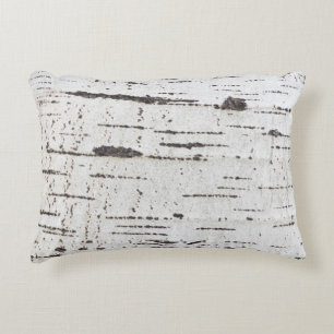 Birch bark pattern decorative cushion