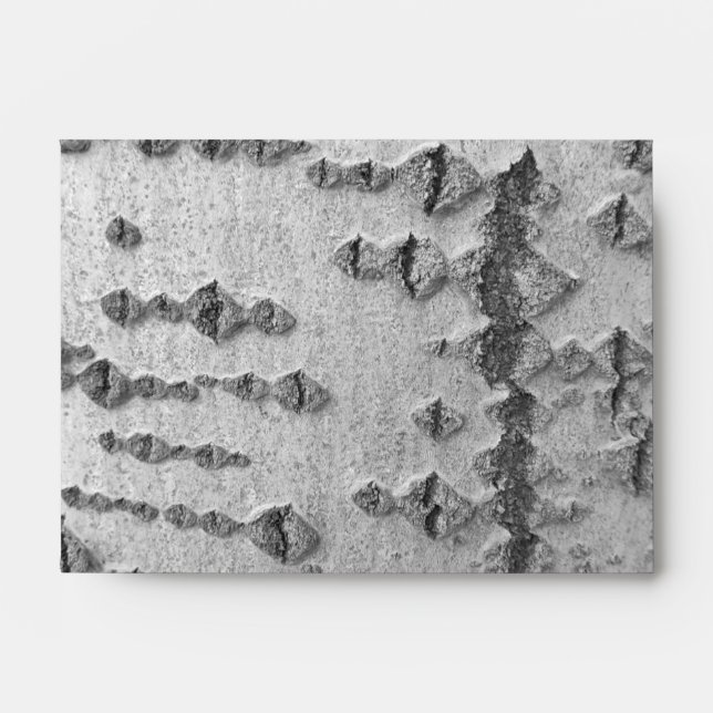 Birch bark pattern envelope (Front)