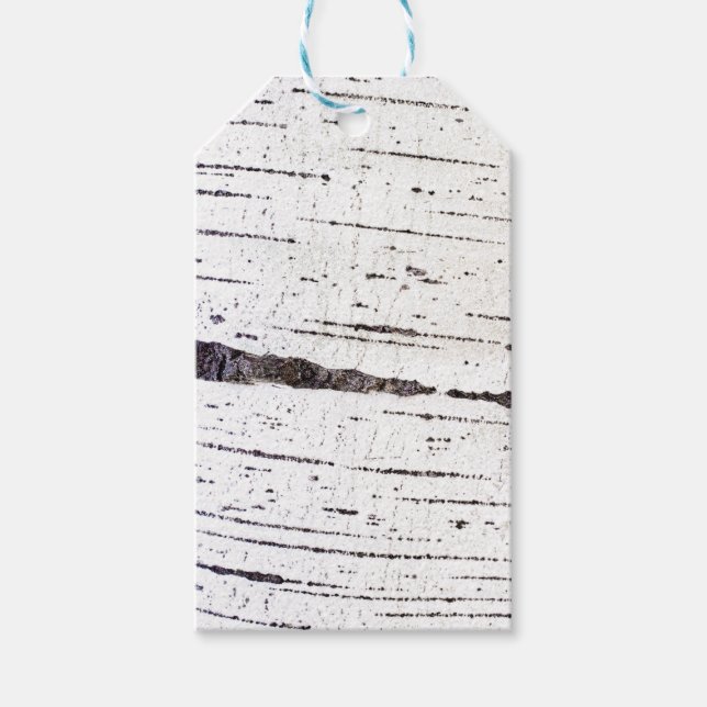 Birch bark pattern gift tags (Front)