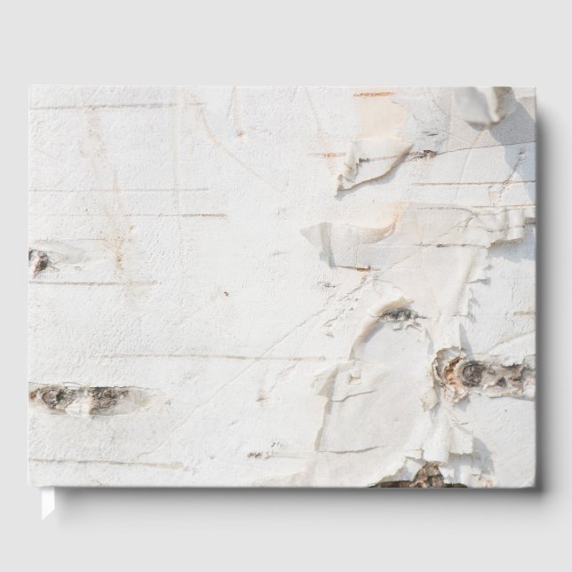 Birch bark pattern guest book (Front)