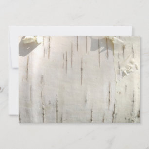 Birch bark pattern invitation