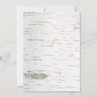 Birch bark pattern invitation
