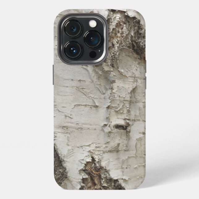 Birch bark pattern iPhone case (Back)