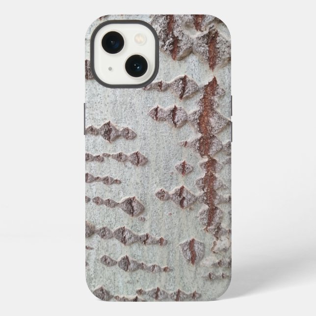 Birch bark pattern iPhone case (Back)