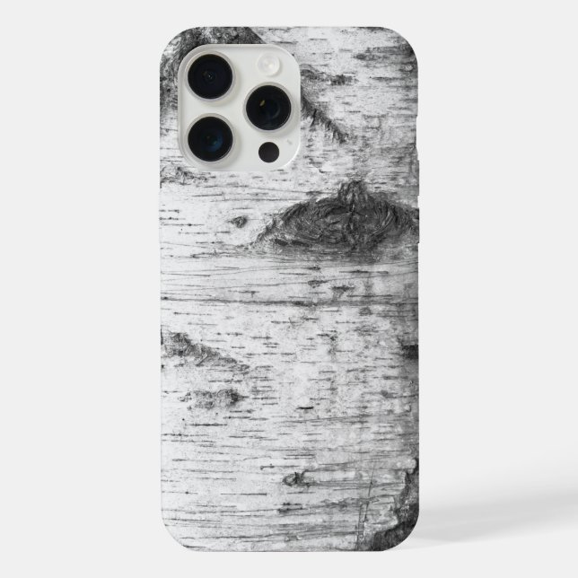 Birch bark pattern iPhone case (Back)