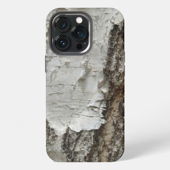 Birch bark pattern iPhone case (Back)