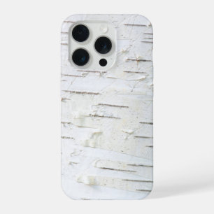 Birch bark pattern iPhone 15 pro case